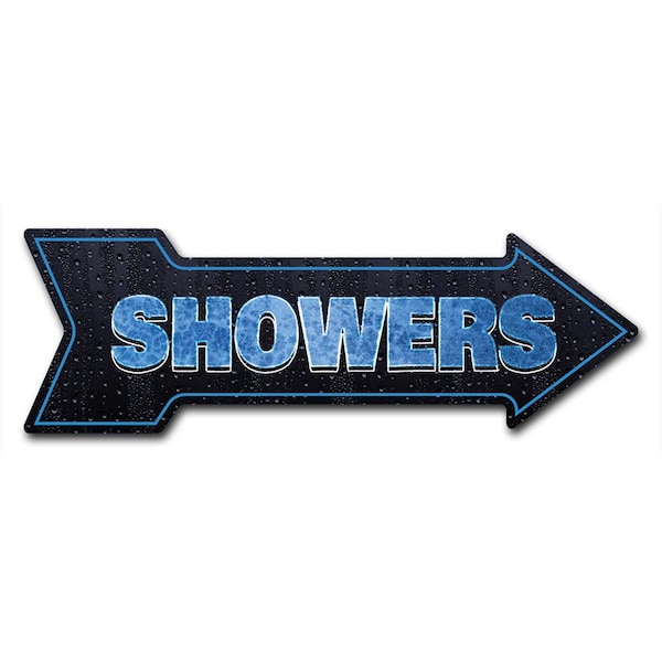 Showers Arrow Decal Funny Home Decor 36in Wide